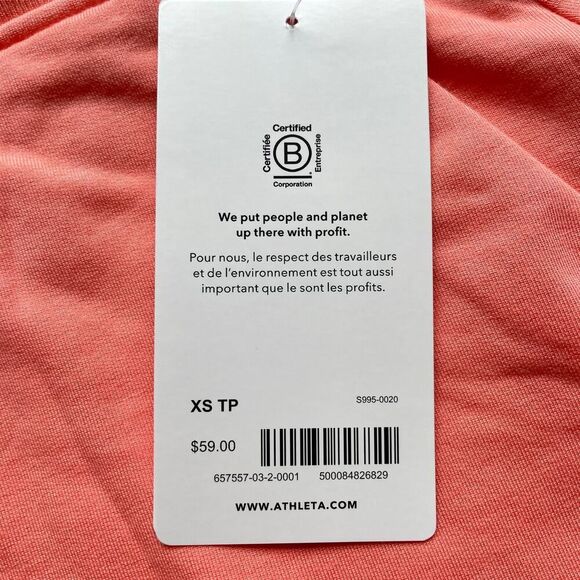 NWT Athleta Balance 4” Shortie Shorts Bright Pink - Size: XS - Picture 6 of 7